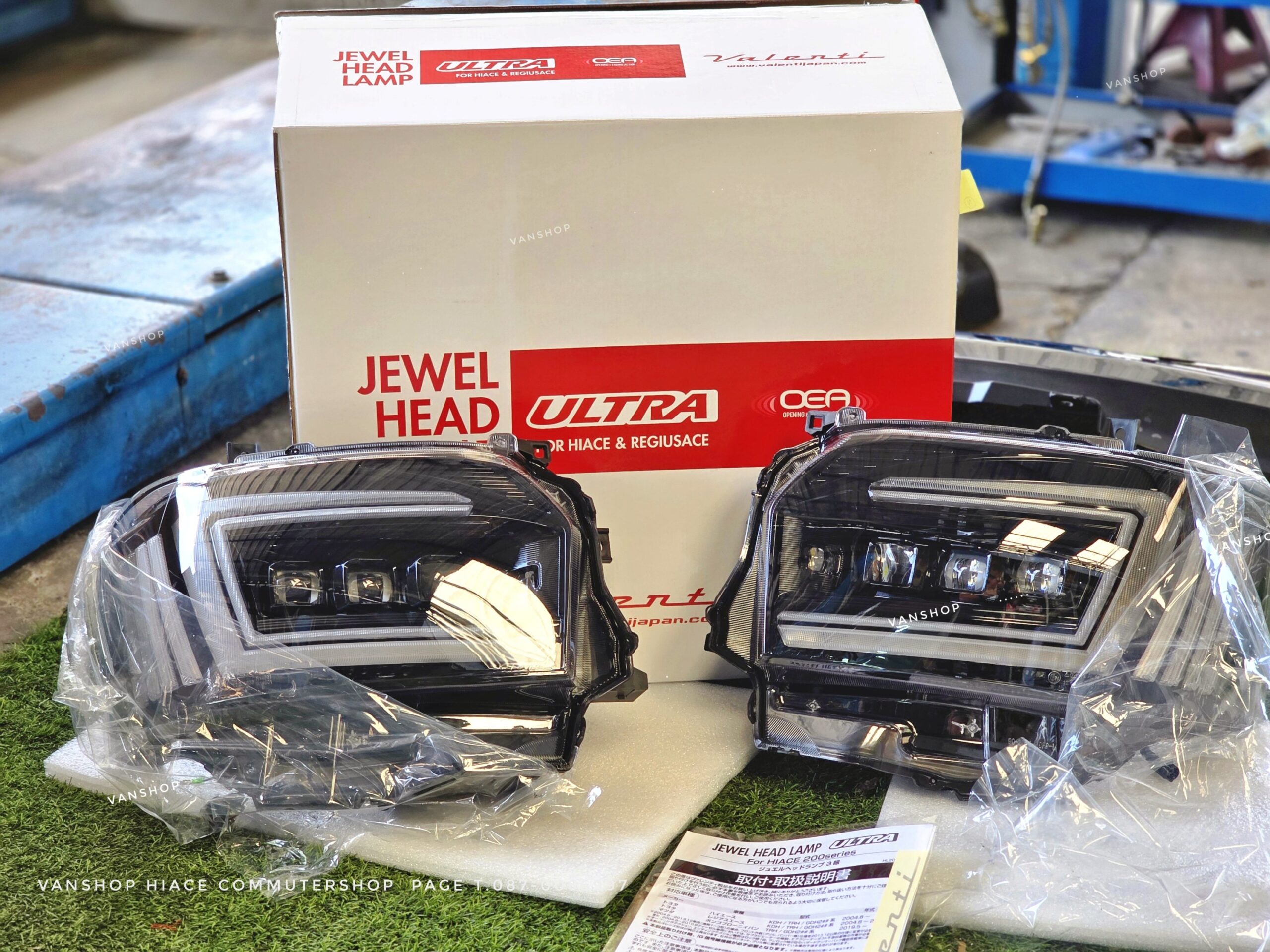 โคมไฟหน้า Valenti Jewel LED ULTRA ตรงรุ่น Toyota Hiace / Commuter 200 Series (งานสเปคแท้ญี่ปุ่น ไฟเลี้ยววิ่ง) - Image 13